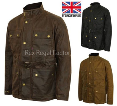 mens biker wax jacket