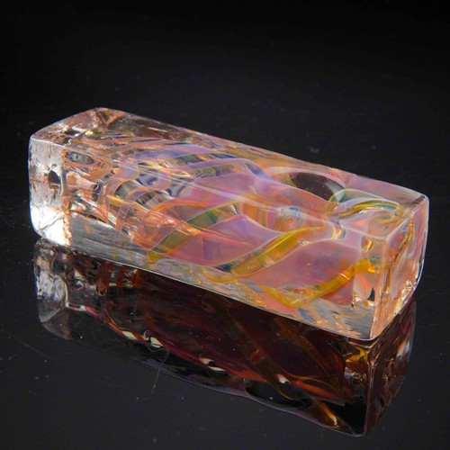 Tubos de vidrio cuadrados para fumar que cambian de color dorado hechos a mano de 4 pulgadas - Vendedor de EE. UU. - Imagen 6 de 14