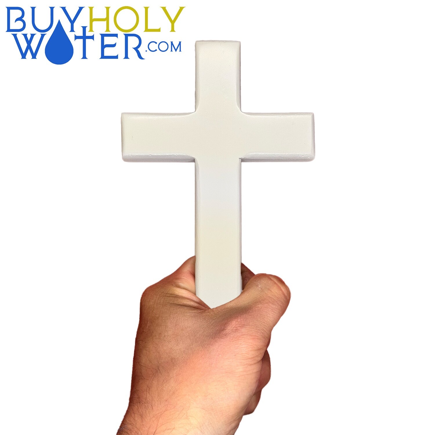 Blessed White Wooden Cross Crucifix Religious Catholic Christian Pray Jesus God