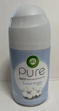 Air Wick Pure Sunset Cotton Freshmatic Ultra Automatic Spray Refill htf rare 