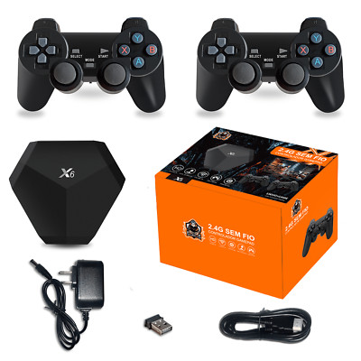 HDMI 4K TV Game Stick 64G 15000+ Game Video Game Consoles + 2×Wireless Gamepad