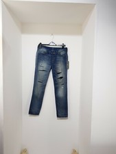 7 For All Mankind Josefina Jeans Boyfriend Golden Storm Ankle Grazers UK 26 8 50