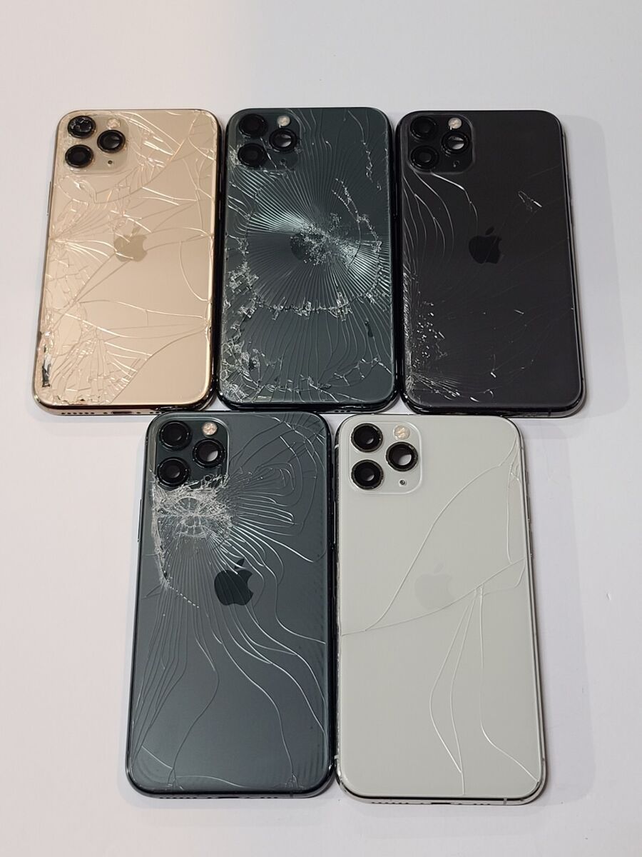 OEM Apple Iphone 11 Pro Original Crack Housing,Mix Colors OEM Apple Iphone 11 Pro Original Crack Housing,Mix Colors