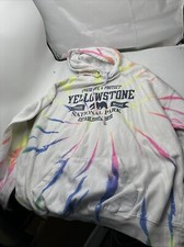 Vintage Yellowstone National Park XL Extra Large Established 1872 Hooded Ju