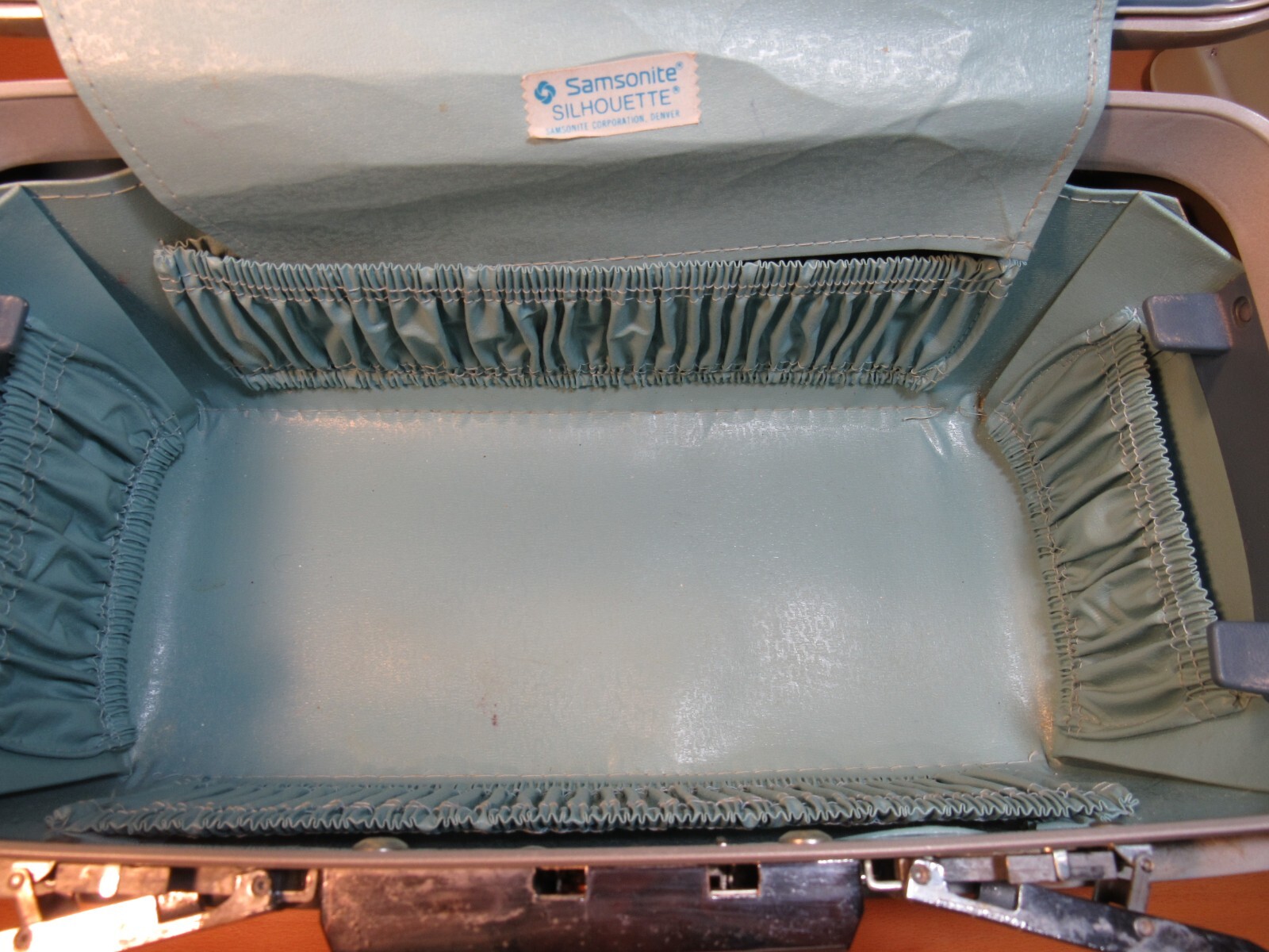 VTG Samsonite SILHOUETTE Train Vanity Travel Case Mirror Tray