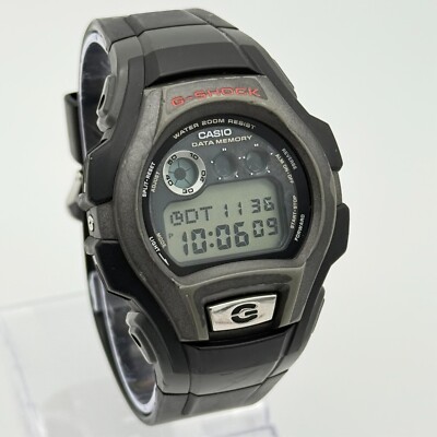 Men's CASIO G-Shock Black/Gray Digital Data Memory Watch, Alarm, Chrono, G-2600