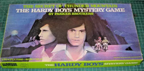 THE HARDY BOYS MYSTERY GAME PARKER BROTHERS 1978 Shaun Cassidy box-top
