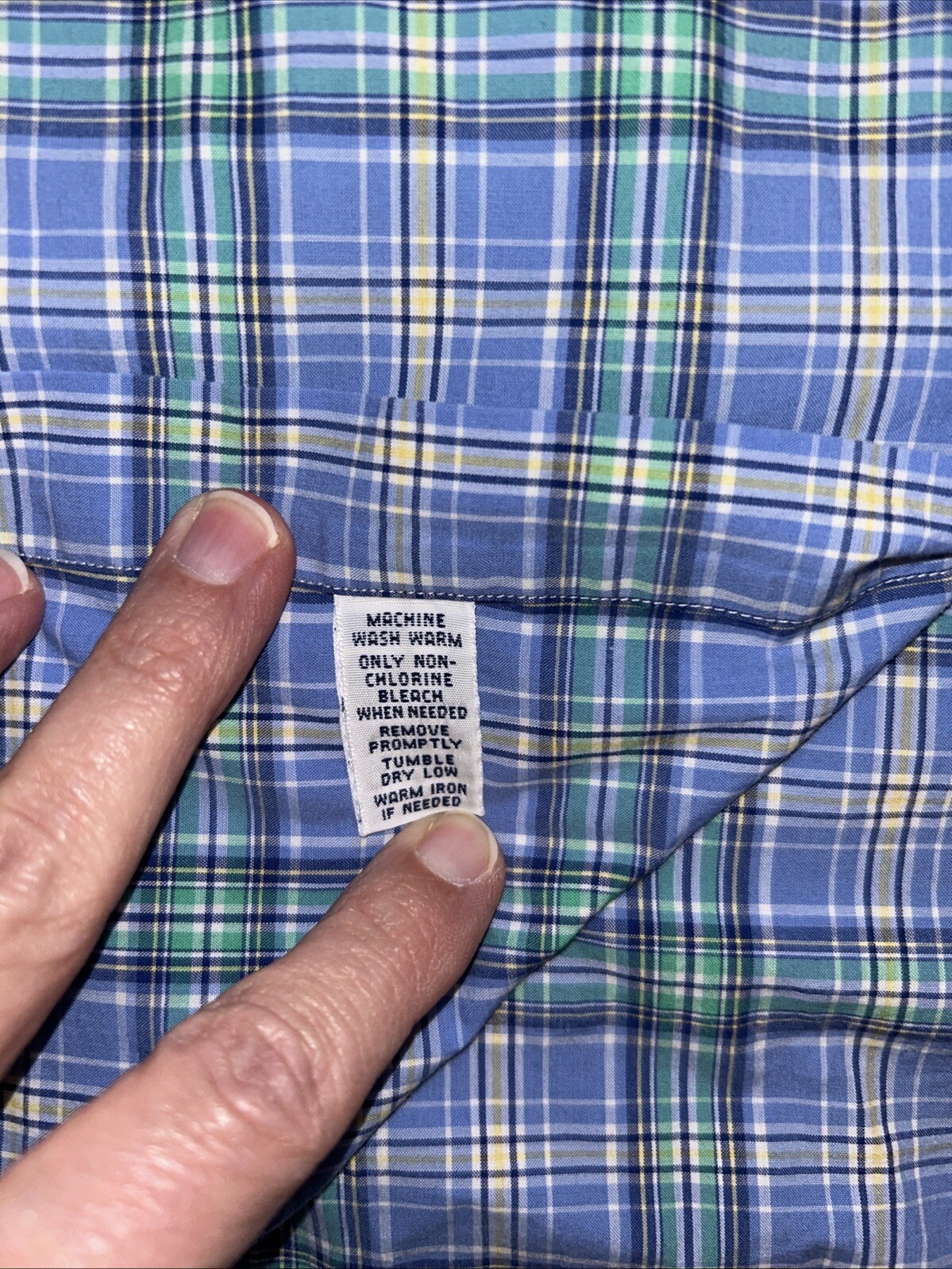 Polo Ralph Lauren camicia uomo taglia XL vestibilità classica blu verde logo pony