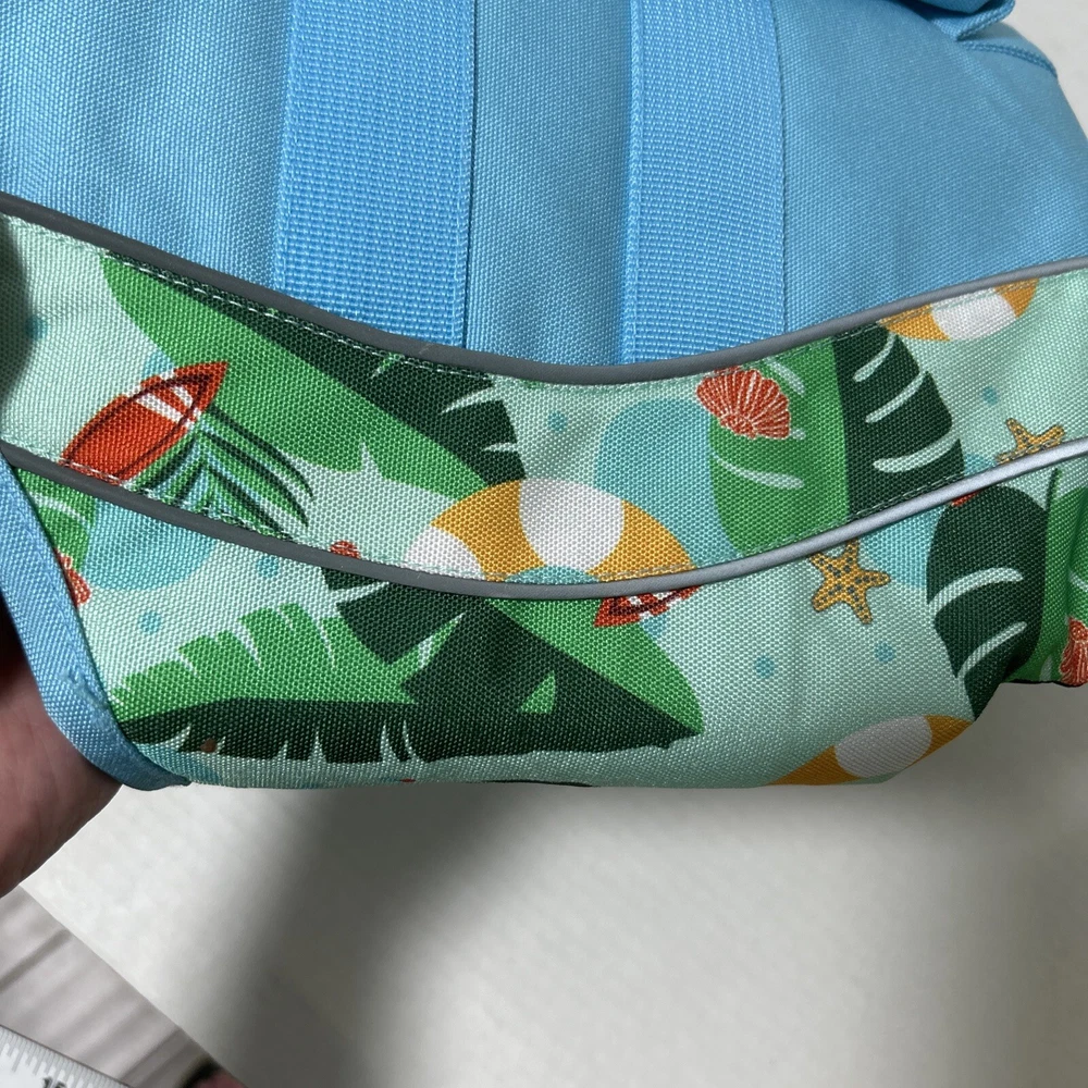 Medium Dog Harness with Beach Umbrellas Design for Comfortable Walks