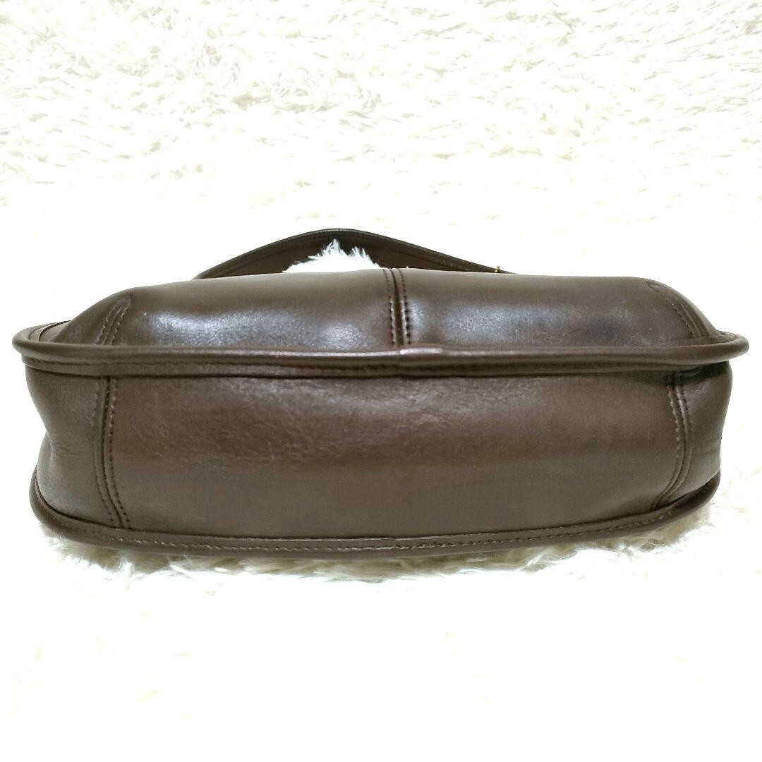 Extremely Rare Made In USA Old Coach 9033 Shoulder Bag Dark Brown