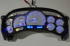 NUEVO 2006 07 SILVERADO SIERRA COMPLETO DIÉSEL AZUL LED CLUSTER BLANCO PLATINO BS
