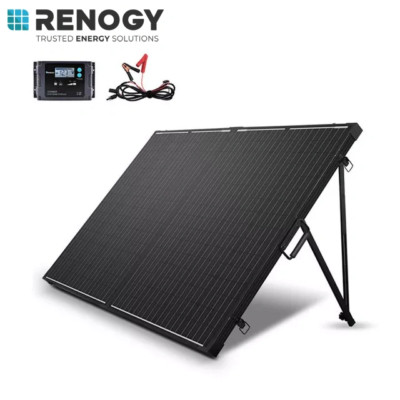 Renogy 200Watt 12Volt Mono  Solar Suitcase W/ 20A Voyager for RV Camping
