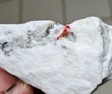 Realgar Lengenbach Binntal Schweiz Mineralien Kristalle