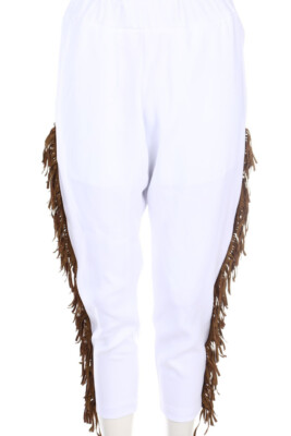 White Sand 88 Pants Fringes I 40 = D 34 white NEW