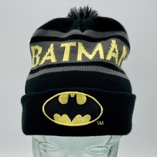 Batman Logo Youth Licensed Pom Beanie