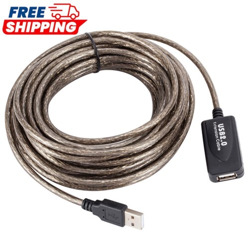 10m USB 2.0 Extension Repeater Cable A Male to A Female Cord with Signal Booster
