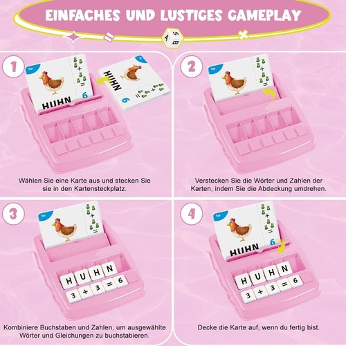 Joozmui Buchstaben Lernen Spiele, Mädchen, Junge Kinderspielzeug ab 3-6 Jahre - Bild 4 von 7
