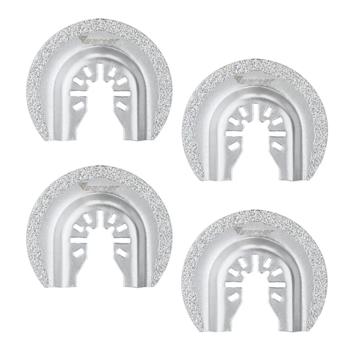 4X 63mm Oscillating Multi Tool Blade Diamond Saw Set for Mortar Grout Removal - Picture 9 of 10