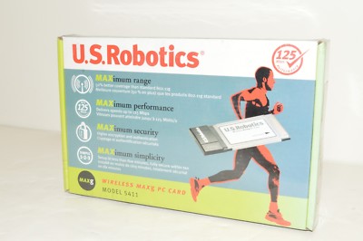 Factory Sealed NIB U.S. Robotics Wireless Maxg PC Card Model 5411