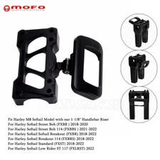 1-1/8" Handlebar Riser Gauge Mount Housing For Harley Softail Low Rider FXLRST