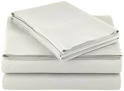 Bed Sheet Set 4 Piece Egyptian Comfort 1800 Count Ultra Soft Deep Pocket