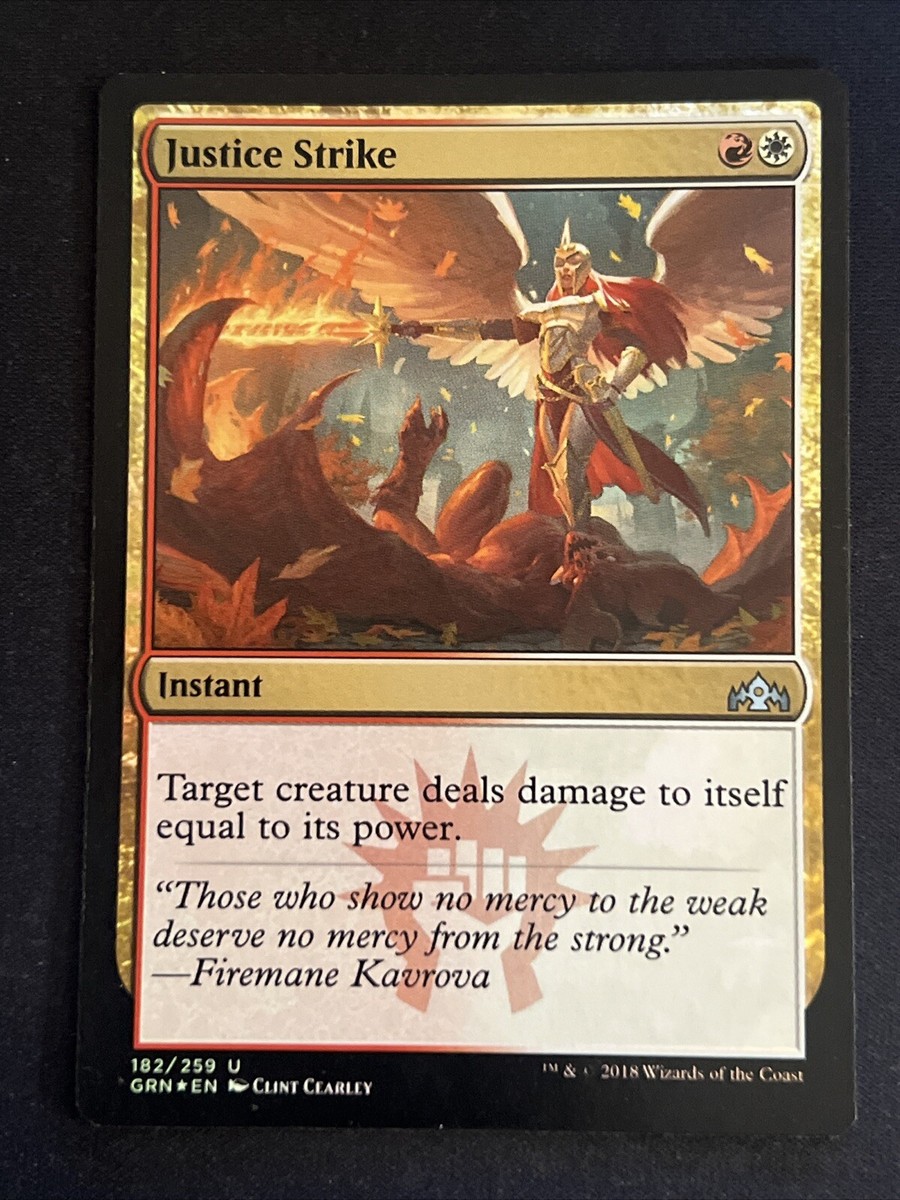 1x Foil Justice Strike (182) Guilds of Ravnica LP MTG Magic the