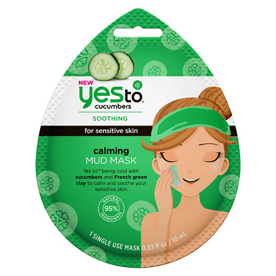 5 SOOTHING CALMING CUCUMBERS MUD MASK FOR SENSITIVE SKIN 95% NATURAL BRAND NEW