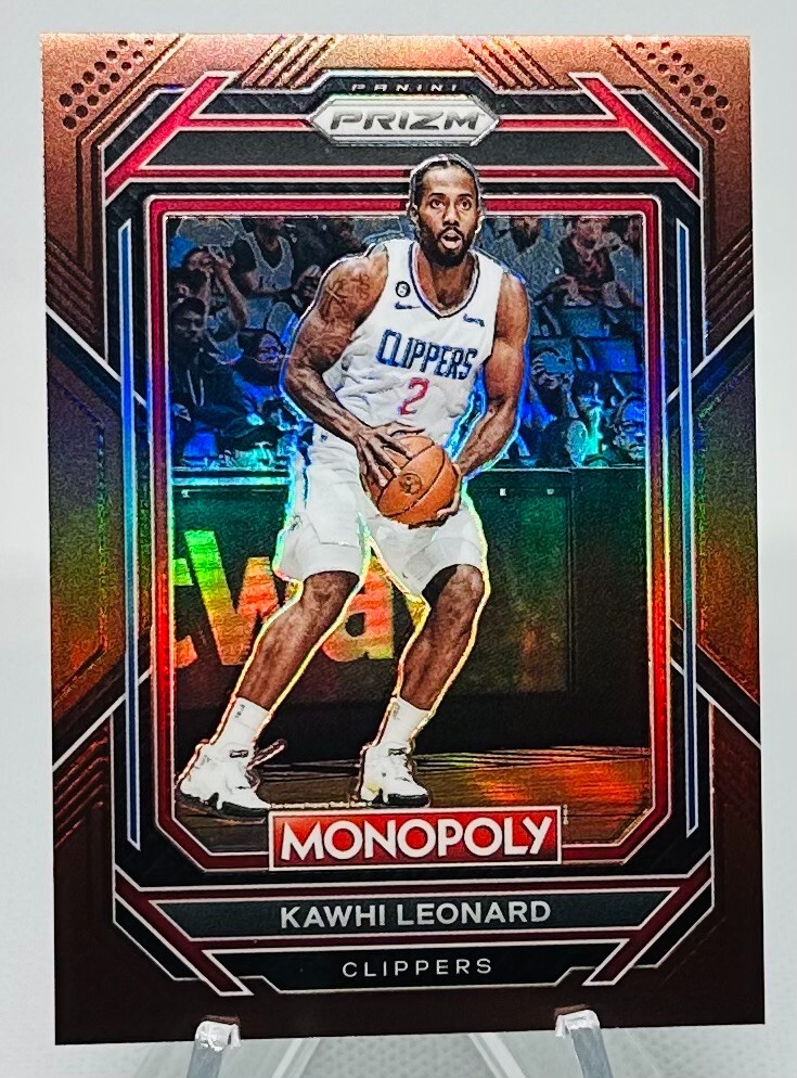 2022-23 Panini Prizm Monopoly Bronze Prizm Kawhi Leonard Clippers #37 #d 174/249