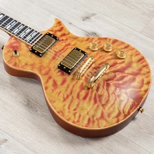 Esp Usa Eclipse Guitar, Quilted Maple Top, Emg 57 / 66 Pickups, Crimson Mist