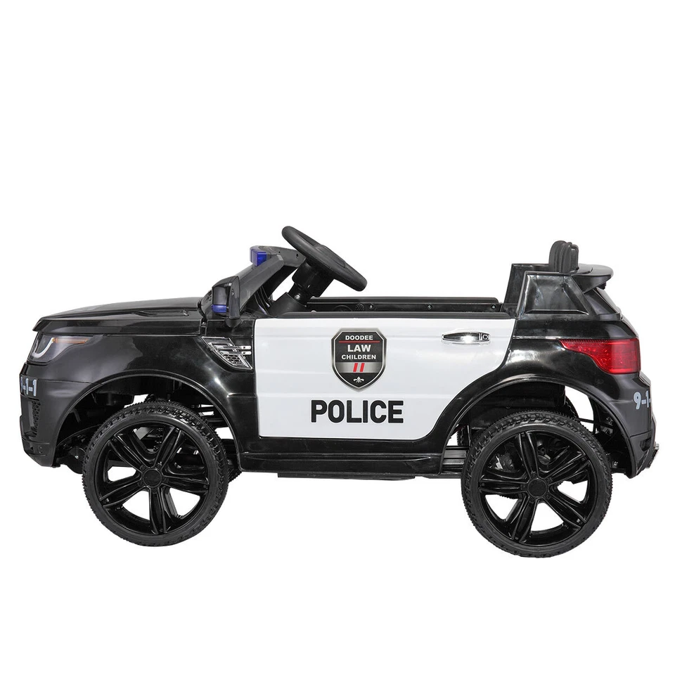 12V Ride on Police Car Parental Remote Control Powered Electric Truck KID GIFT - Image 3 of 4