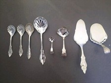 Robbe & Berking Ostfriesen Muster Besteck Servieren 8 Teile versilbert