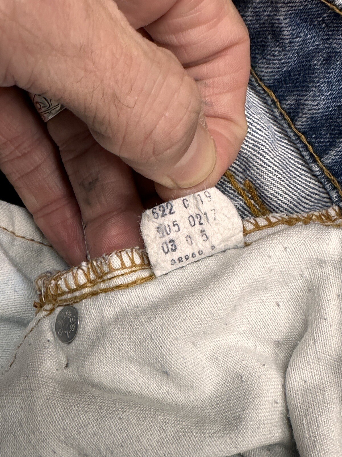 Vintage 1980s Levi’s 505 Size 34x28 5 button talon 42 zipper black bar tack eBay