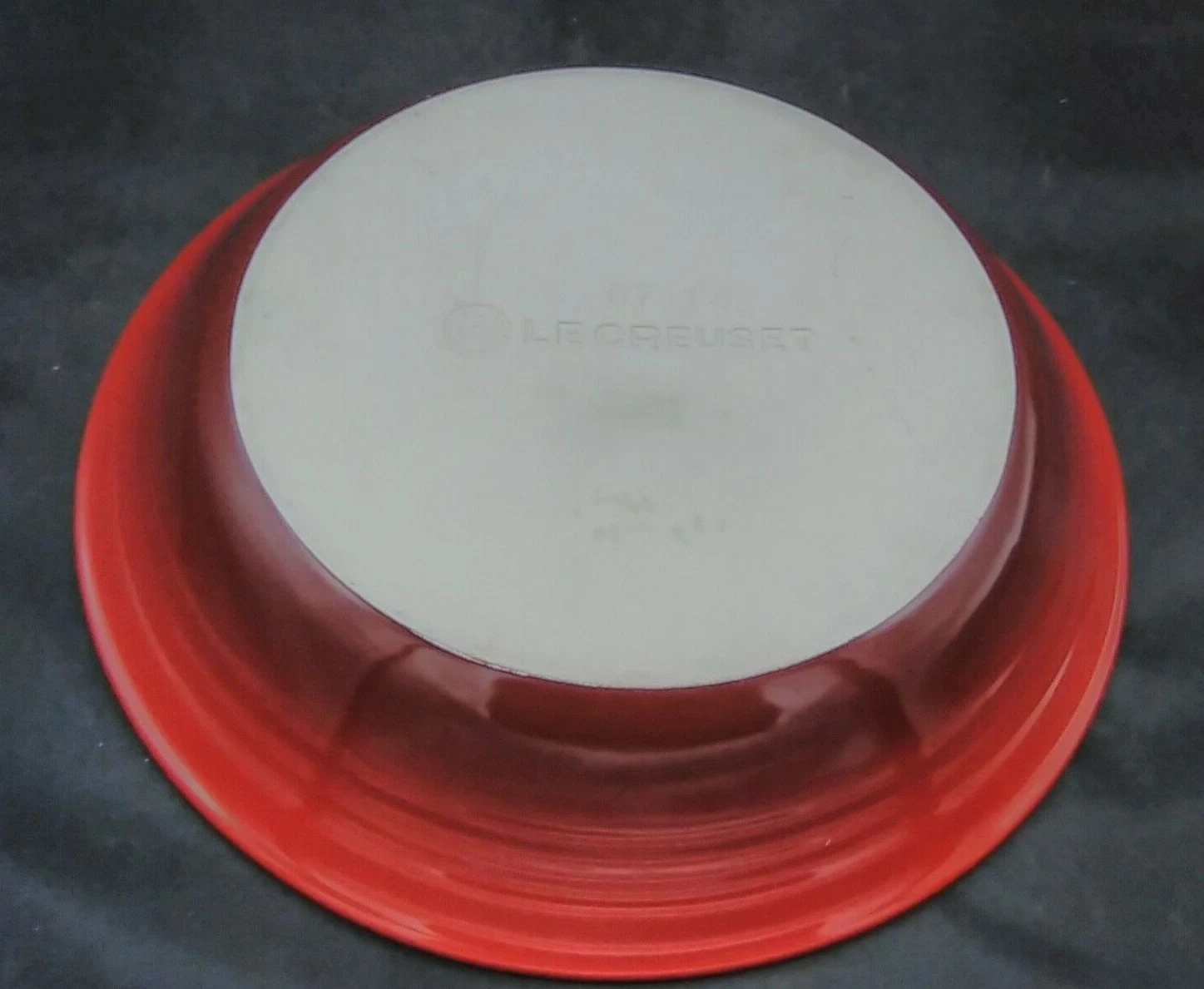 Le Creuset Flame Red Ombre Deep Pie Dish / Pan 9" ~ France