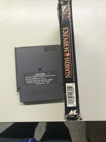 Swords and Serpents NES Game + Box Complete Original