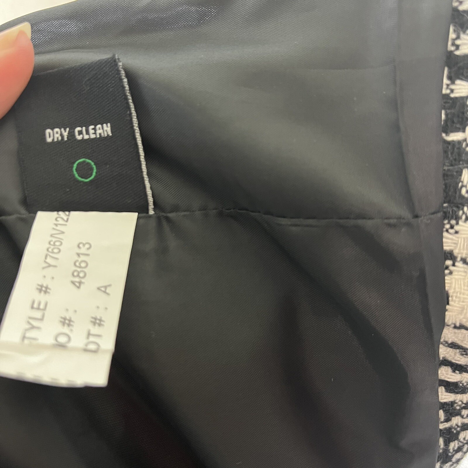 Willi Smith Houndstooth Jacket Medium Cropped Bel… - image 12