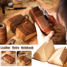 Leather Notebook Diary Blank Notebook Travel Notepad Writing Journal Retro