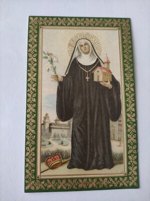 Beata Beatrice II D' Este Gloriae Santino holy card