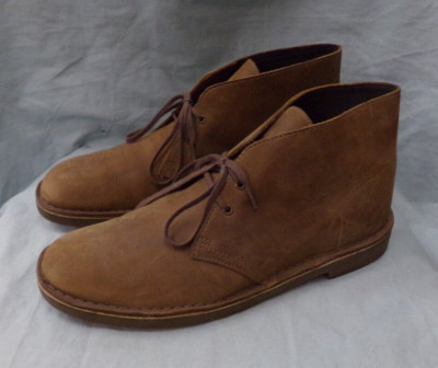 CLARKS WALLABEE SUEDE LEATHER MEN'S HIGH TOP CASUAL SHOES SIZE 11.5M