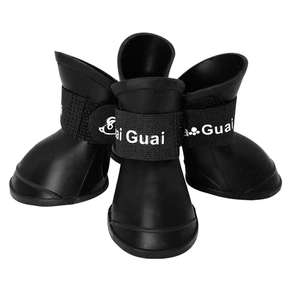 Rubber Anti Slip Waterproof Rain Boots Puppy Dog Shoes Chihuahua for Small Dogs