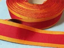 8 INCHES OF OLD SILK WEAVE UV NEGATIVE MEDAL RIBBON - CHINA WAR MEDAL RIBBON