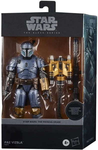 Paz Vizsla Carbonized Star Wars Black Series Hasbro-image