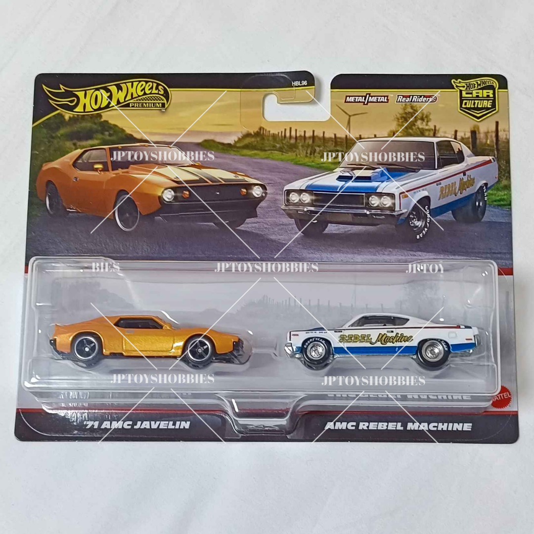 Hot Wheels 2 Pack '71 AMC Javelin / AMC Rebel Machine Set 1 8 16