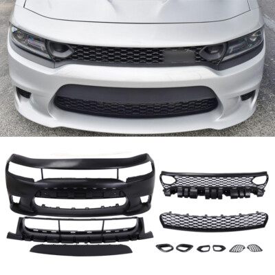 For 2015-2021 Dodge Charger SRT HellCat Style Front Bumper Body Kit
