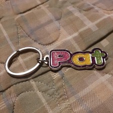 PAT Keychain Name Key Ring Metal Keyring Key Fob Key Holder Car Keys
