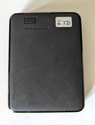 Western Digital Elements 2 TB externe Festplatte 2,5 Zoll USB Schwarz