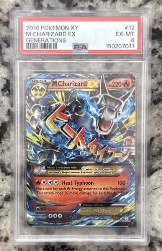2016 POKEMON XY GENERATIONS #12 M CHARIZARD EX GENERATIONS PSA 6