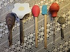 Kitchen Utensil Lot Wooden Spoon Pizza Cutter Rubber Spatula Turkey Baster — photo 2