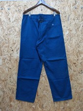 German Mechanic Buckle Back Workwear Blue Work Vintage 70s Mens pants Size W35