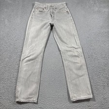 Vintage 80s 90s Levi  s 501 Women Sz 24x30 Distressed Grey Denim Jeans