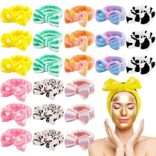 24 Pcs Spa Headband Bulk for Stocking Stuffers, Teens Women Girls Christmas Gift